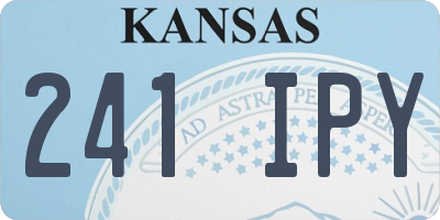 KS license plate 241IPY