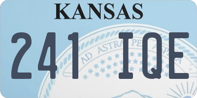 KS license plate 241IQE
