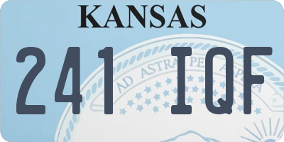 KS license plate 241IQF