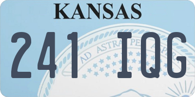 KS license plate 241IQG