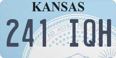 KS license plate 241IQH