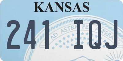 KS license plate 241IQJ