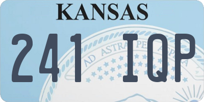 KS license plate 241IQP