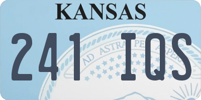 KS license plate 241IQS