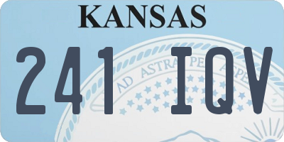 KS license plate 241IQV