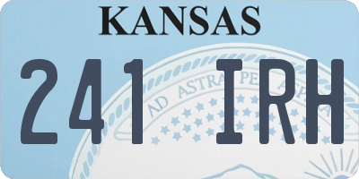 KS license plate 241IRH