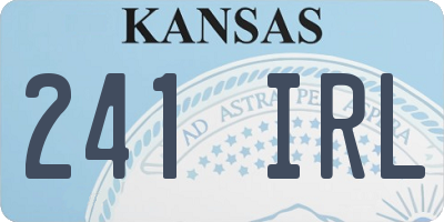 KS license plate 241IRL