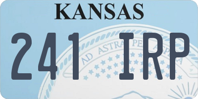 KS license plate 241IRP