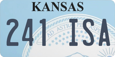 KS license plate 241ISA