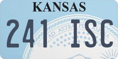 KS license plate 241ISC