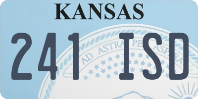 KS license plate 241ISD