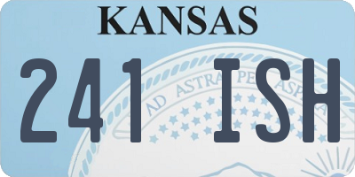 KS license plate 241ISH