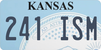 KS license plate 241ISM