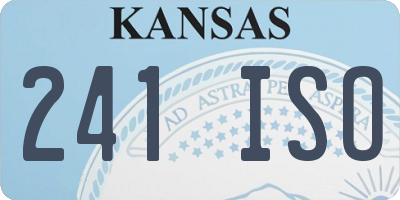 KS license plate 241ISO