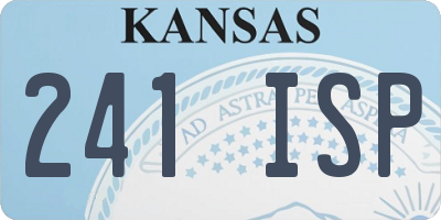 KS license plate 241ISP