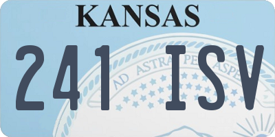 KS license plate 241ISV
