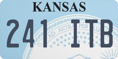KS license plate 241ITB