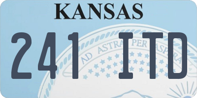 KS license plate 241ITD