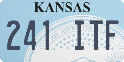 KS license plate 241ITF
