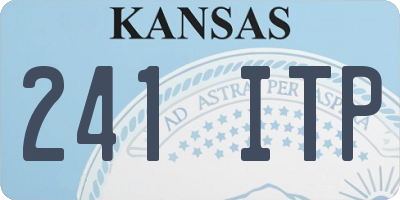 KS license plate 241ITP