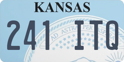 KS license plate 241ITQ