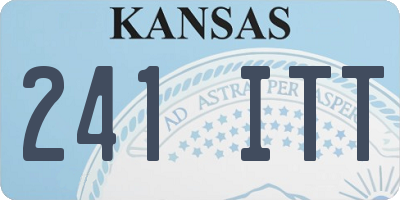 KS license plate 241ITT