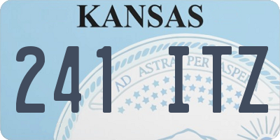 KS license plate 241ITZ