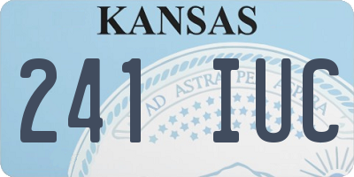KS license plate 241IUC