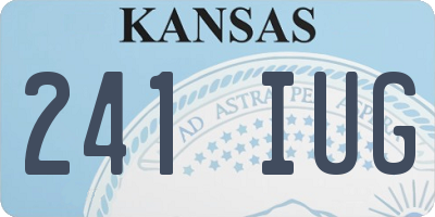KS license plate 241IUG