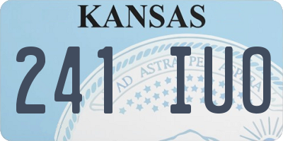 KS license plate 241IUO