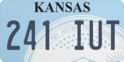 KS license plate 241IUT