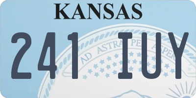 KS license plate 241IUY
