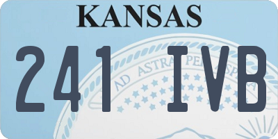 KS license plate 241IVB