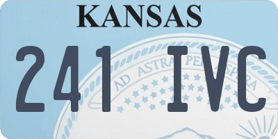 KS license plate 241IVC