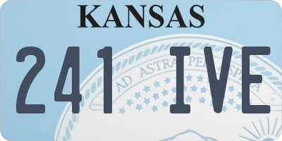 KS license plate 241IVE