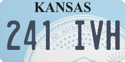 KS license plate 241IVH