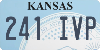KS license plate 241IVP