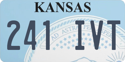 KS license plate 241IVT