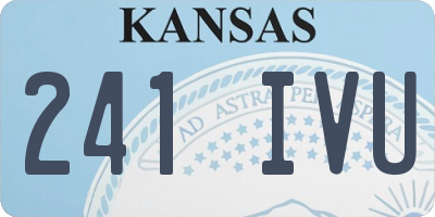 KS license plate 241IVU