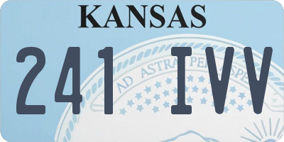 KS license plate 241IVV