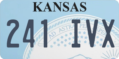 KS license plate 241IVX