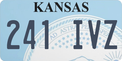 KS license plate 241IVZ