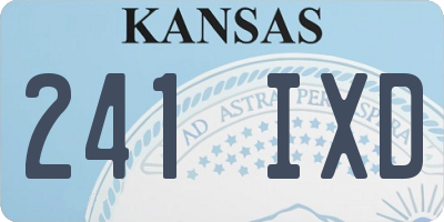KS license plate 241IXD