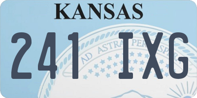 KS license plate 241IXG