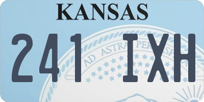 KS license plate 241IXH