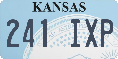 KS license plate 241IXP