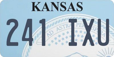 KS license plate 241IXU