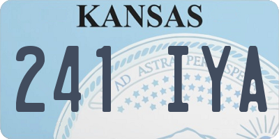 KS license plate 241IYA