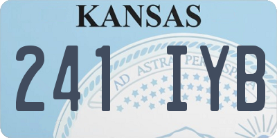 KS license plate 241IYB