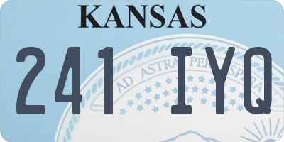KS license plate 241IYQ